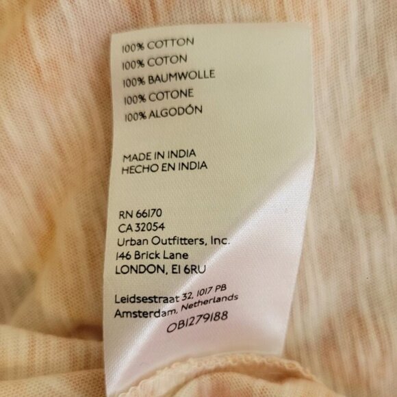 Anthropologie Pilcro Cotton Scoop Neck Tee Orange Size M NWOT - Picture 10 of 10